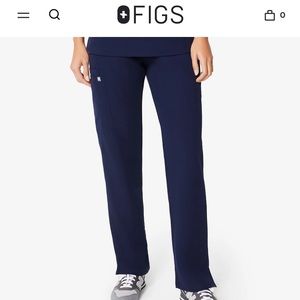 Figs Kade Cargo Scrub Pants sz XS Petite, Navy